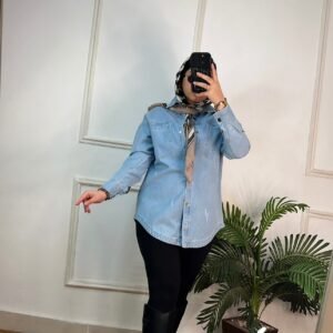 جاكت جينز طويل